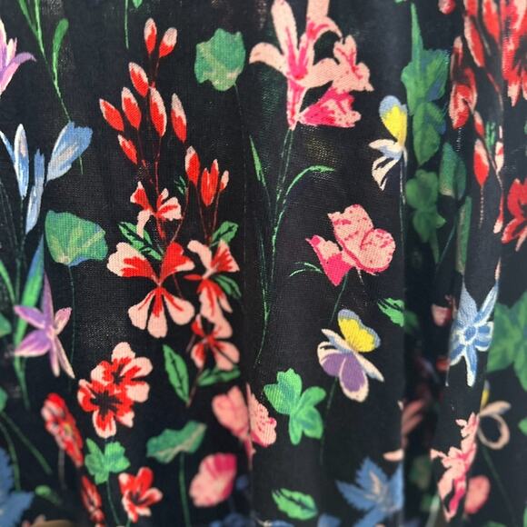 Talbots Light Wight Floral Cardigan Vibrant floral cardigan NWOT Size Large - Picture 2 of 6